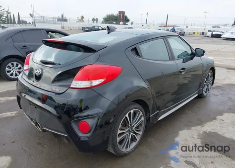 2017 Hyundai Veloster Turbo from USA, damaged, VIN KMHTC6AE3HU314078